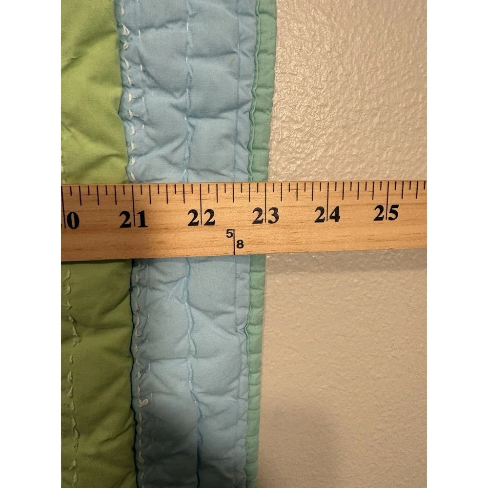 Pottery Barn Teen Dottie Standard Pillow Shams Set Of 2 Polkadot Green Blue Mod